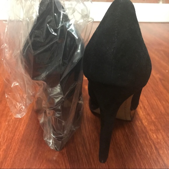 NIB Black 8.5 Sam Edelman Platform Suede Pumps - Picture 4 of 5